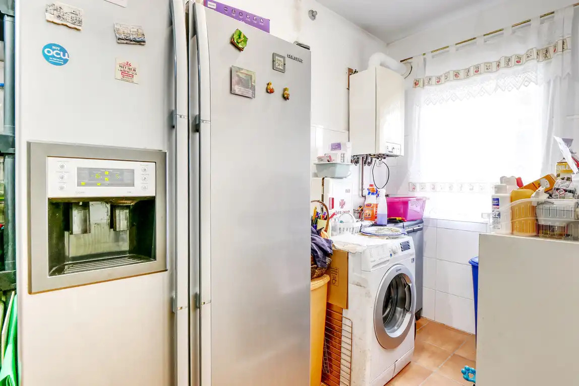 Cocina de Casa adosada en venta en A Coruña Capital  con Calefacción, Jardín privado y Parquet