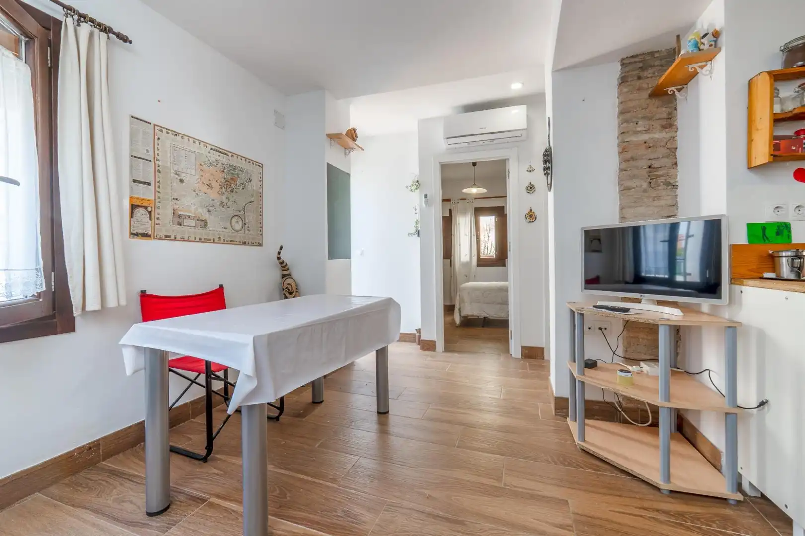 Living room of Houses for sale in Granada  with Air Conditioner, Terrace and Furnished