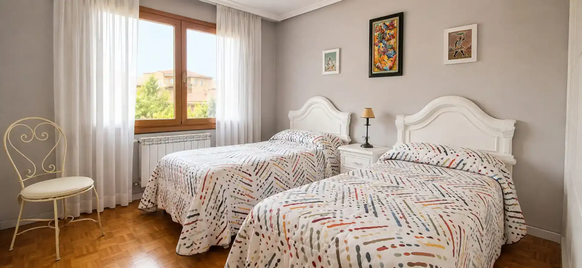 Dormitori de Pis en venda en Tudela amb Aire condicionat, Jardí privat i Parquet