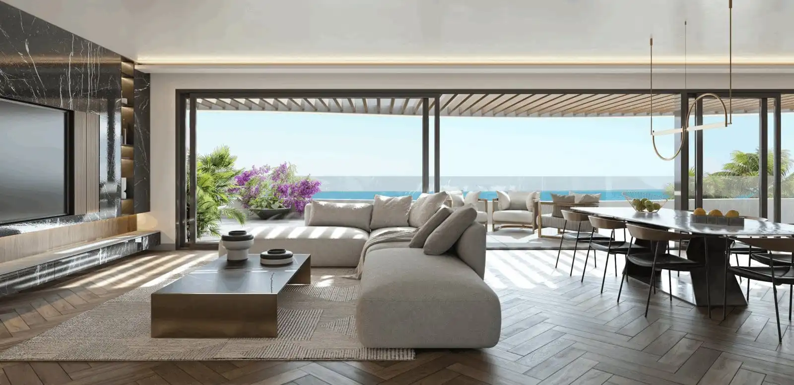 Sala d'estar de Apartament en venda en Chaparil - Torrecilla - Punta Lara