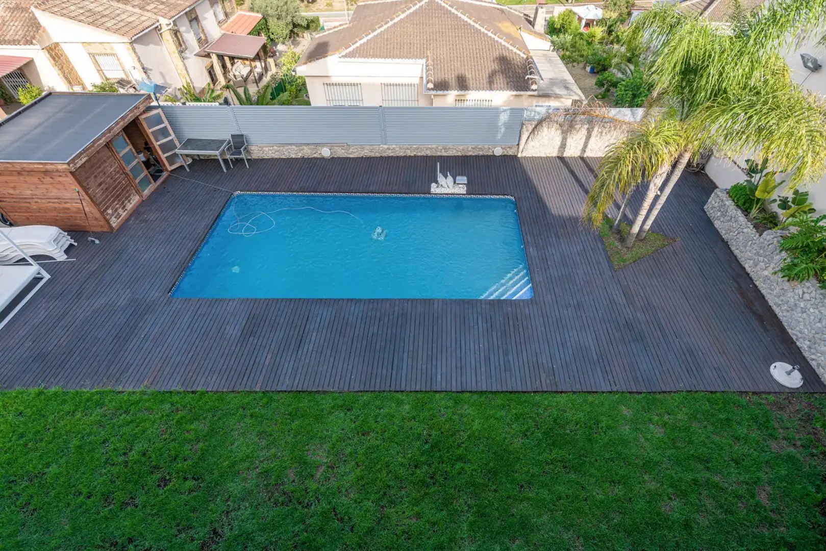 Piscina de Casa o xalet de lloguer en Torrevieja amb Aire condicionat, Calefacció i Jardí privat