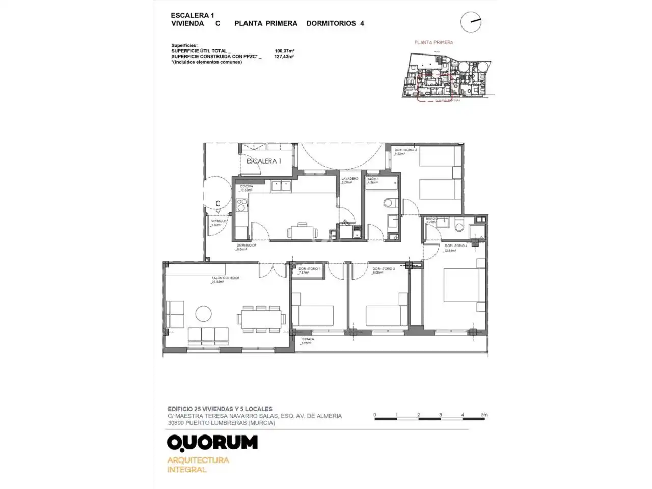 Piso en venta en Puerto Lumbreras con Aire acondicionado y Balcón