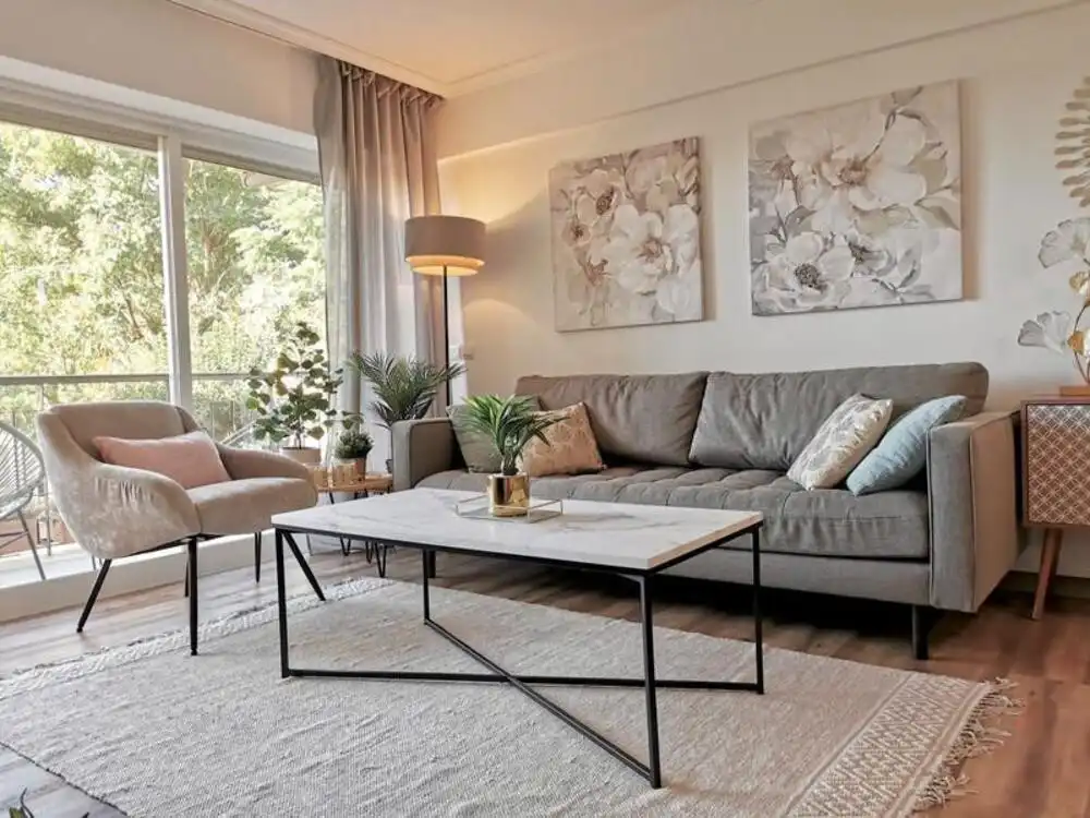 Living room of Apartments for sale in Estepona  with Air Conditioner, Terrace and Swimming Pool
