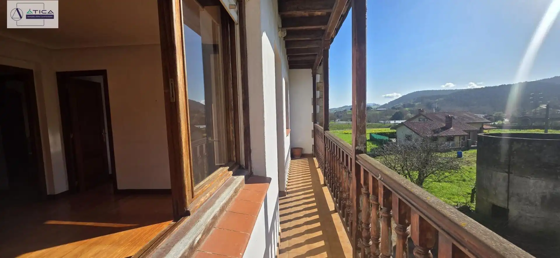 Terraza de Casa adosada en venta en Bárcena de Cicero con Jardín privado, Amueblado y Balcón