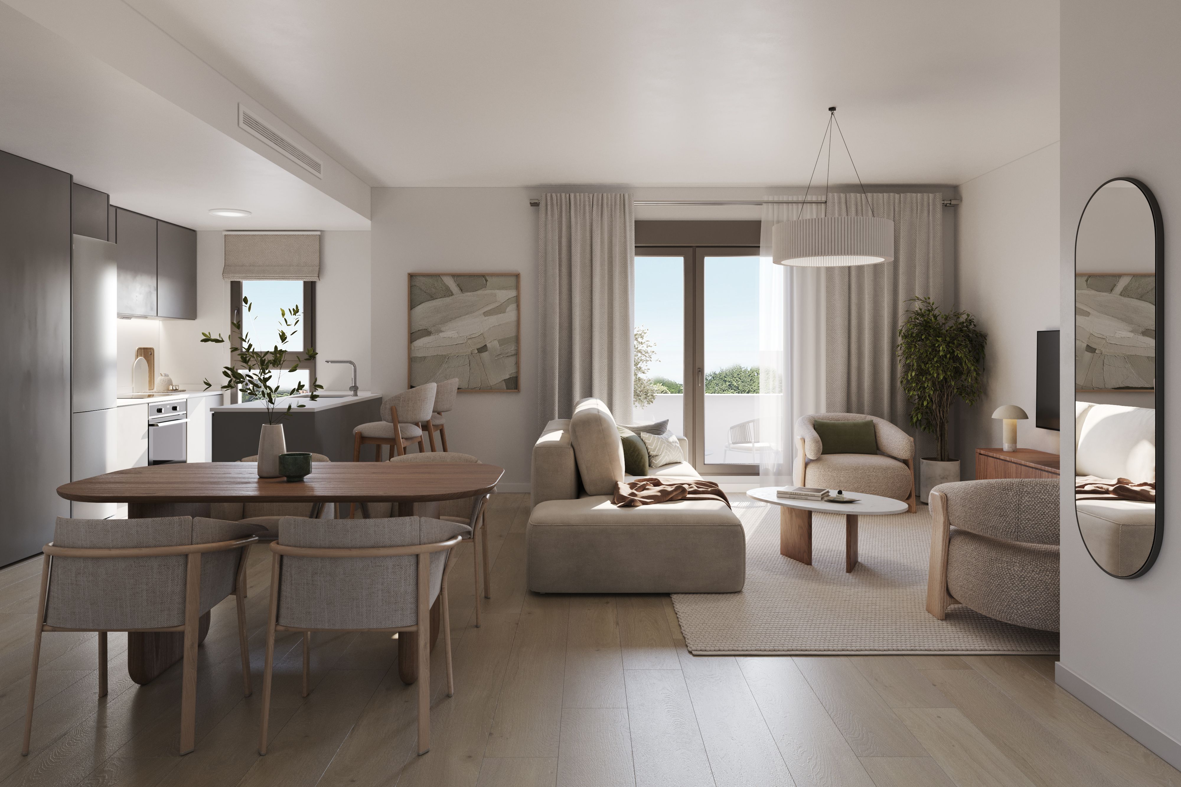 Living room of Flat for sale in Dos Hermanas  with Air Conditioner, Heating and Private garden