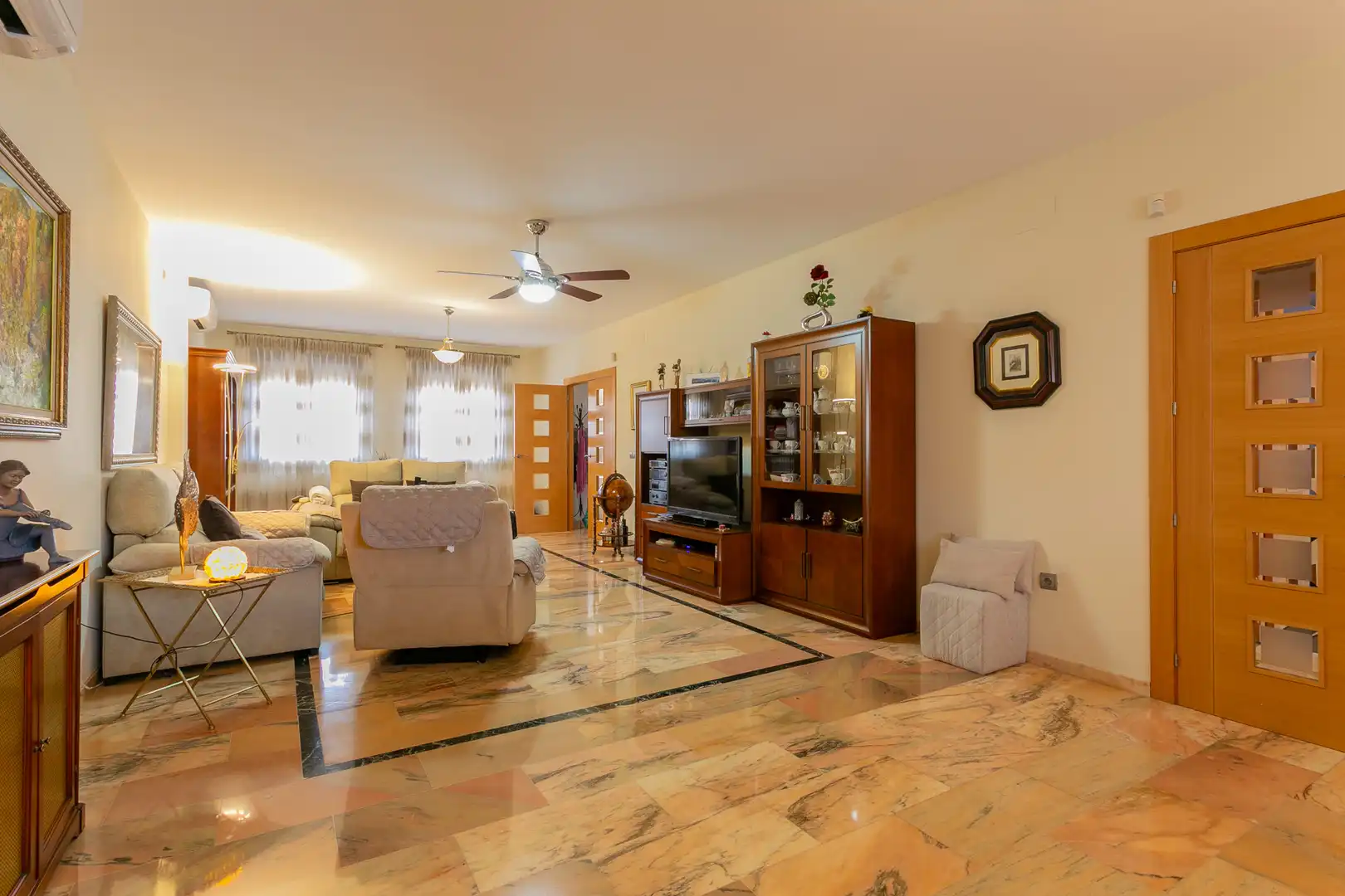 Sala de estar de Casa o chalet en venta en Albolote con Aire acondicionado, Calefacción y Terraza
