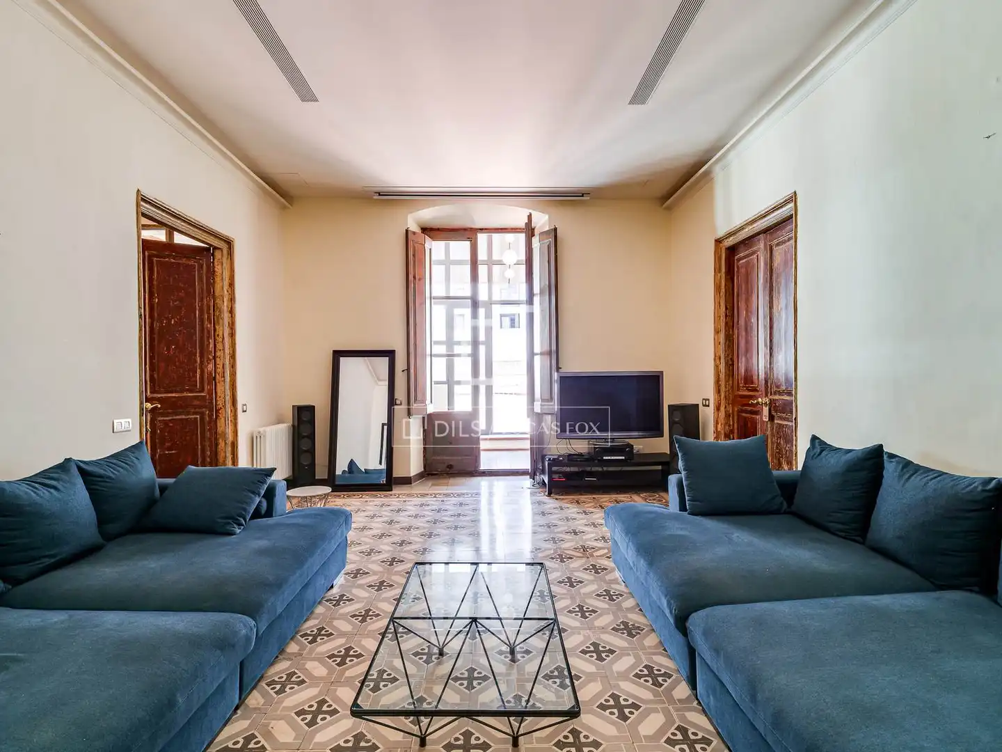 Sala de estar de Piso en venta en Barcelona con Aire acondicionado, Calefacción y Parquet