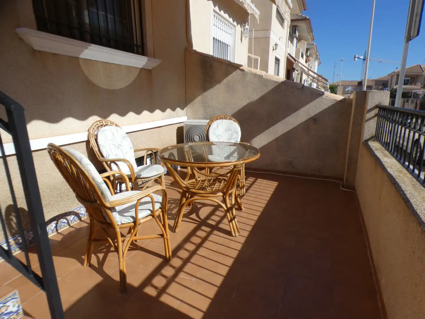 Terraza de Casa adosada en venta en San Pedro del Pinatar con Aire acondicionado, Jardín privado y Amueblado