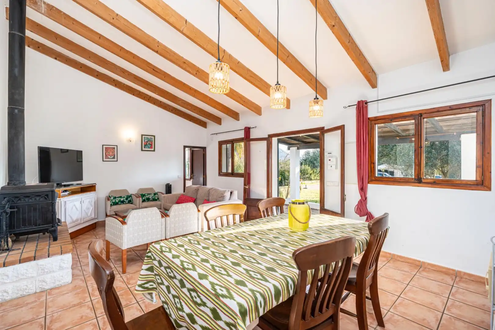 Esszimmer von Haus oder Chalet zum Verkauf in Son Servera mit Klimaanlage, Heizung und Privatgarten