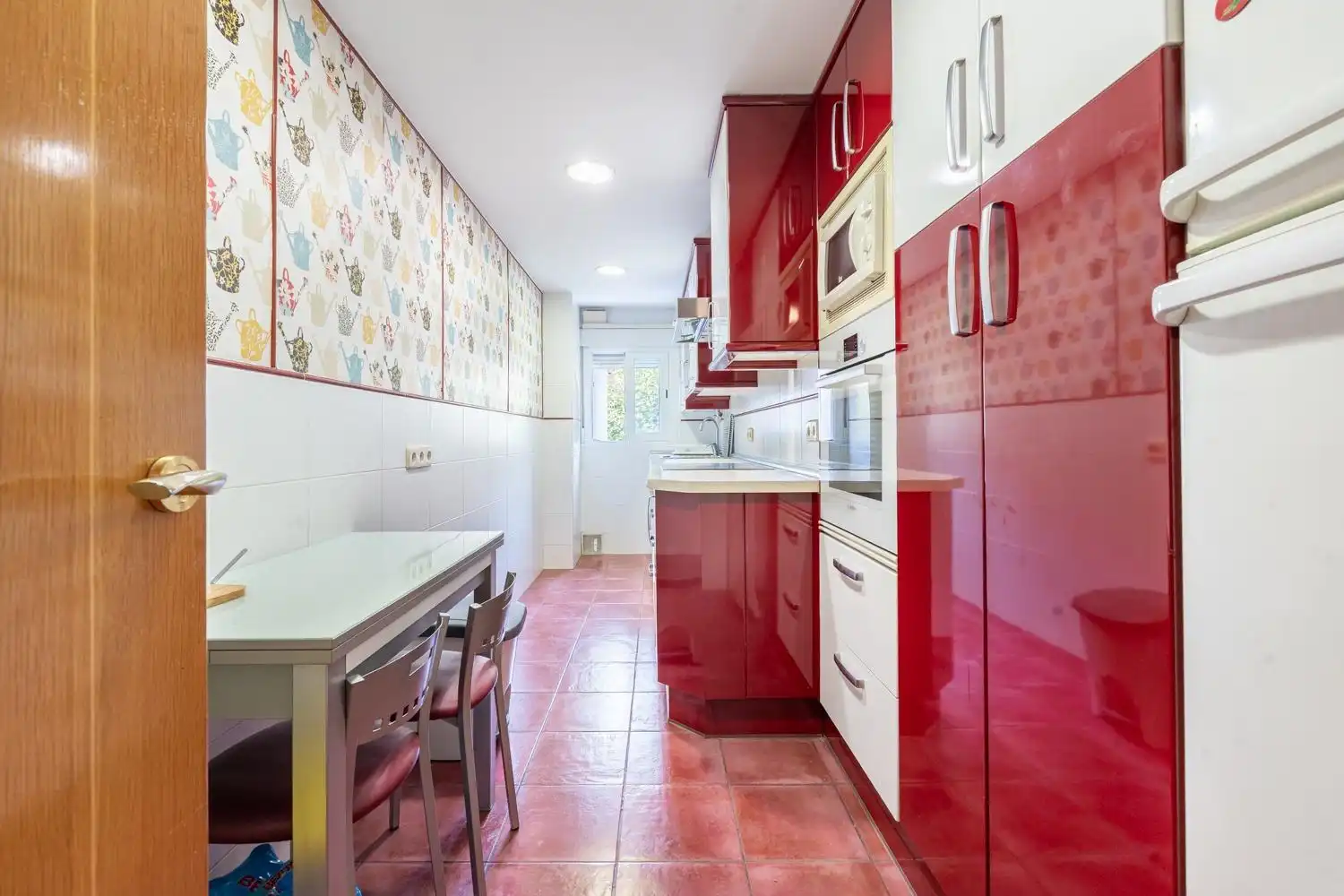 Kitchen of Flat for sale in Madrid  with Air Conditioner, Heating and Private garden