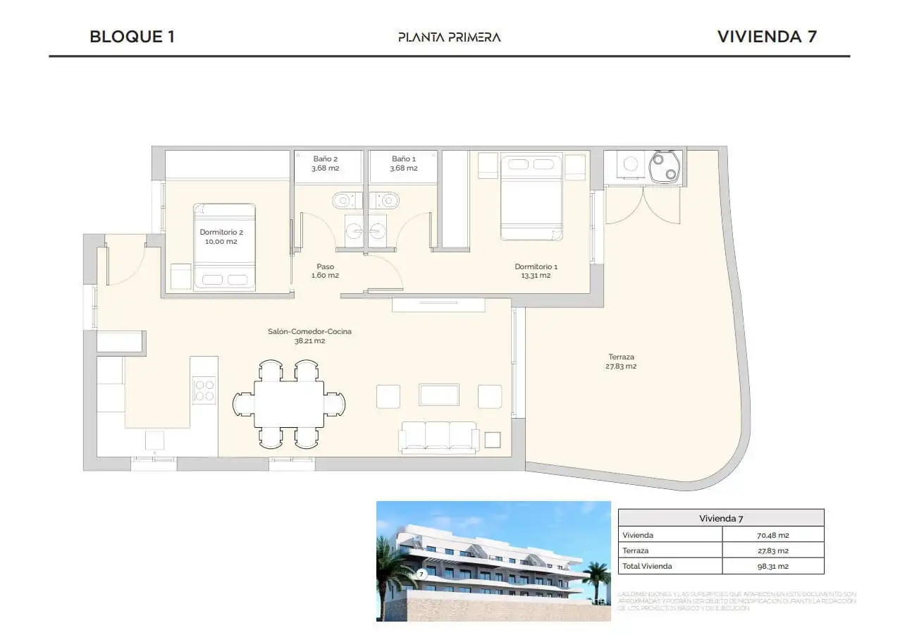 Apartment mit Terrasse zum Verkauf in Balcón de Finestrat - Terra Marina, imagen 16
