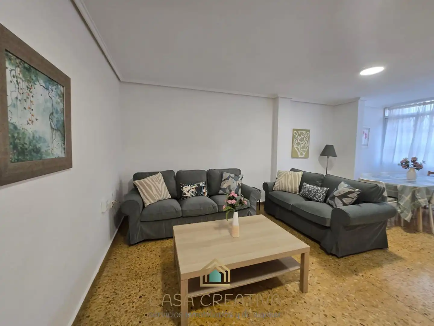 Sala de estar de Piso de alquiler en Valencia con Terraza, Amueblado y Balcón