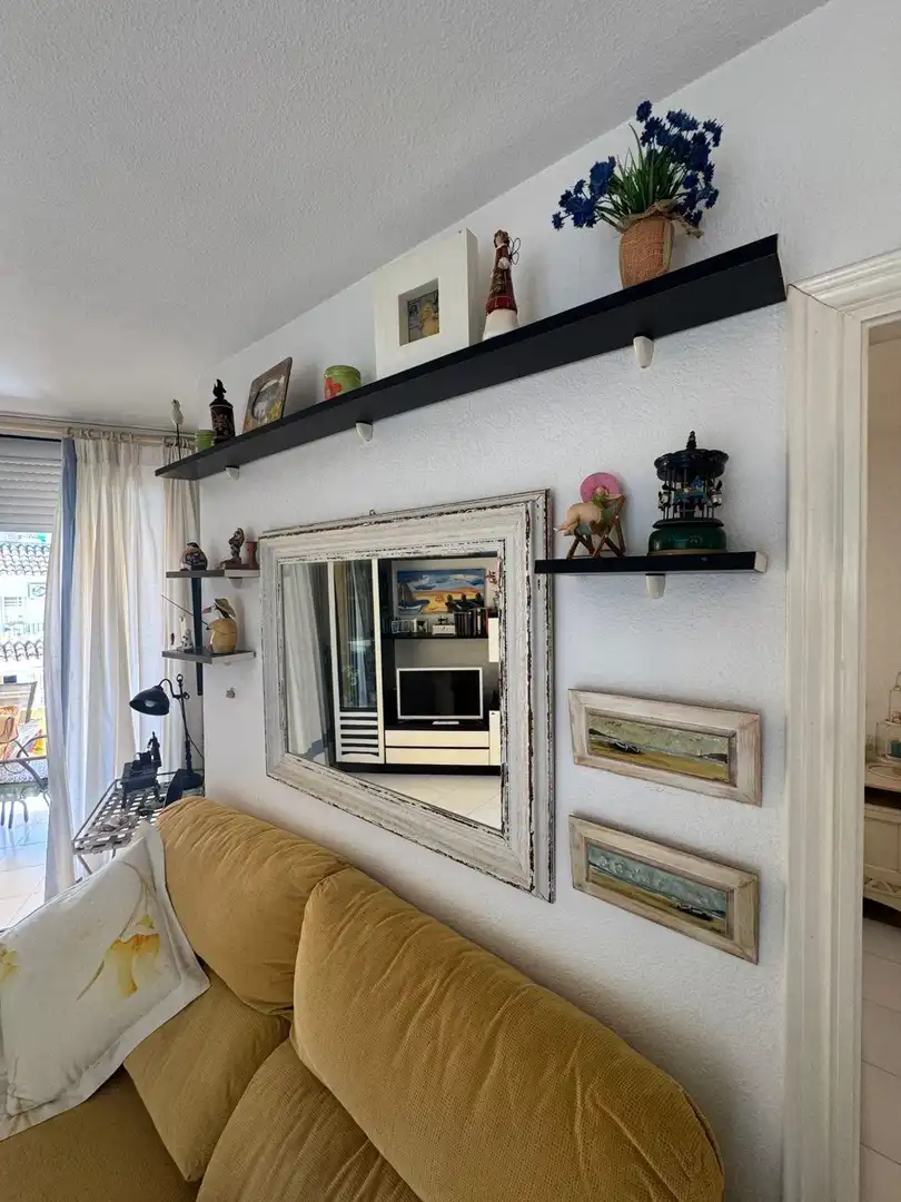 Sala de estar de Ático en venta en Calpe / Calp con Jardín privado, Terraza y Amueblado