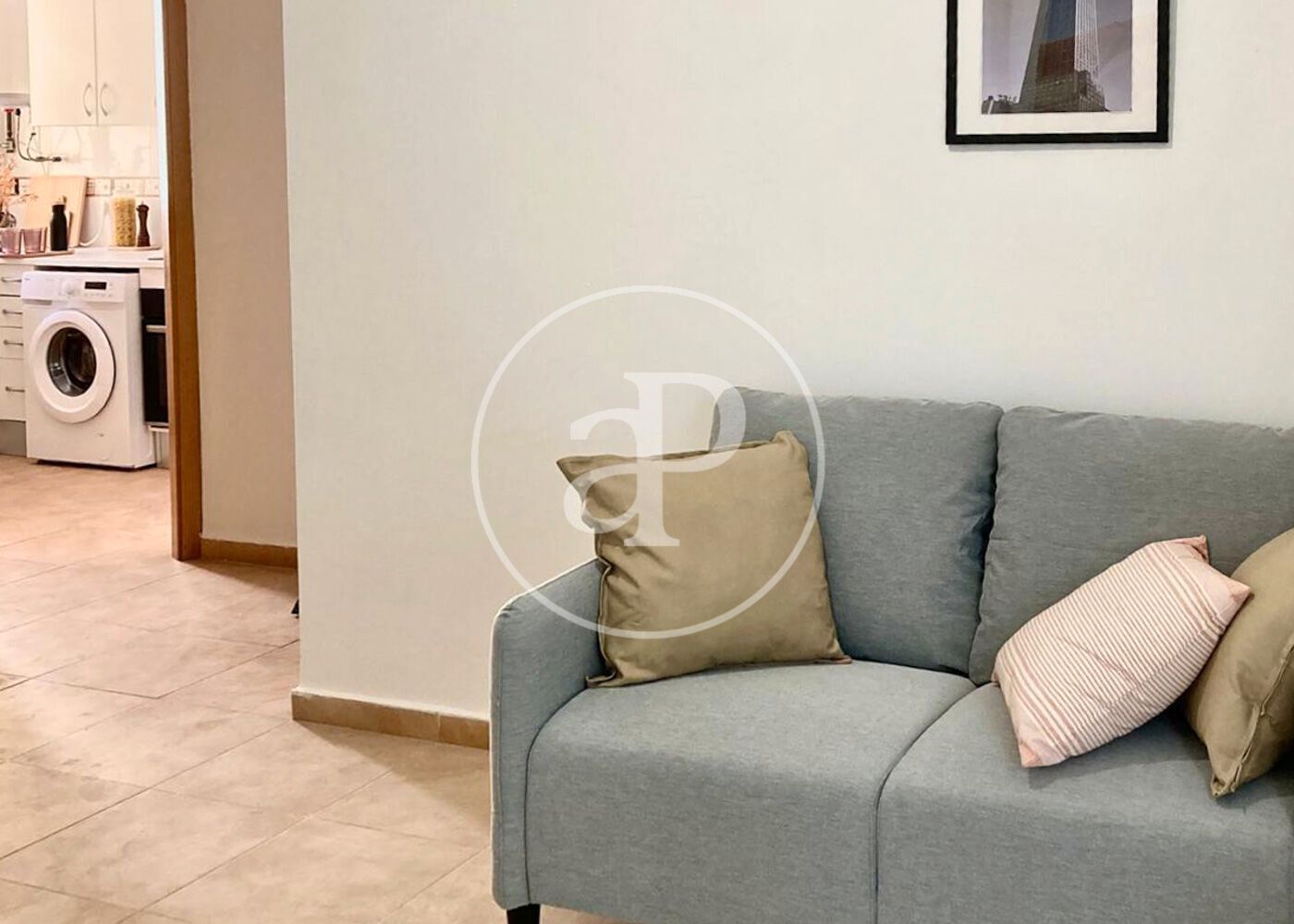 Living room of Flat to rent in Rubí  with Heating, Furnished and Pets allowed