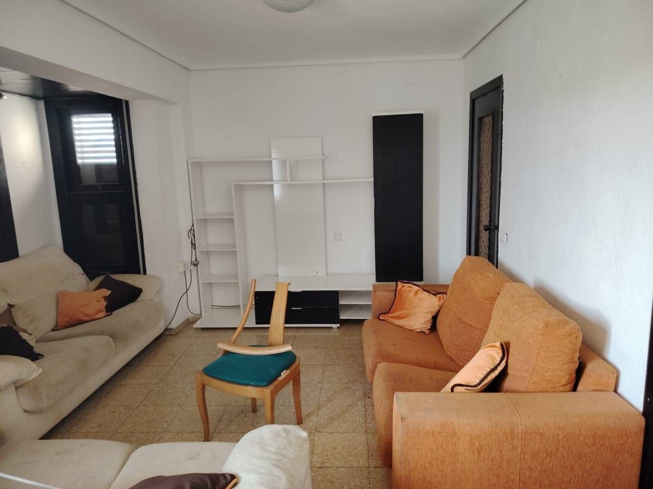 Living room of Flat for sale in Castellón de la Plana / Castelló de la Plana  with Air Conditioner, Furnished and Balcony