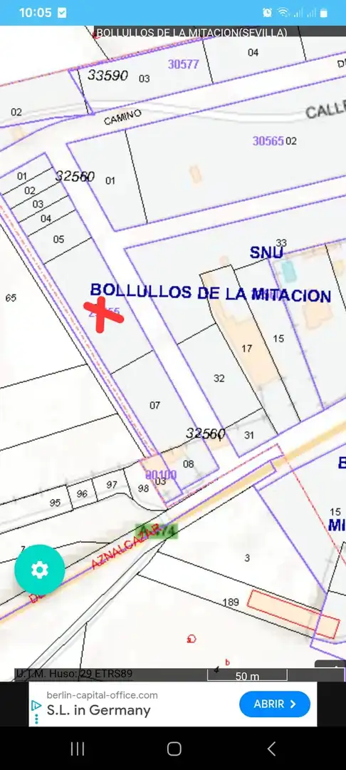 Residential land for sale in Carretera AZNALCALZAR