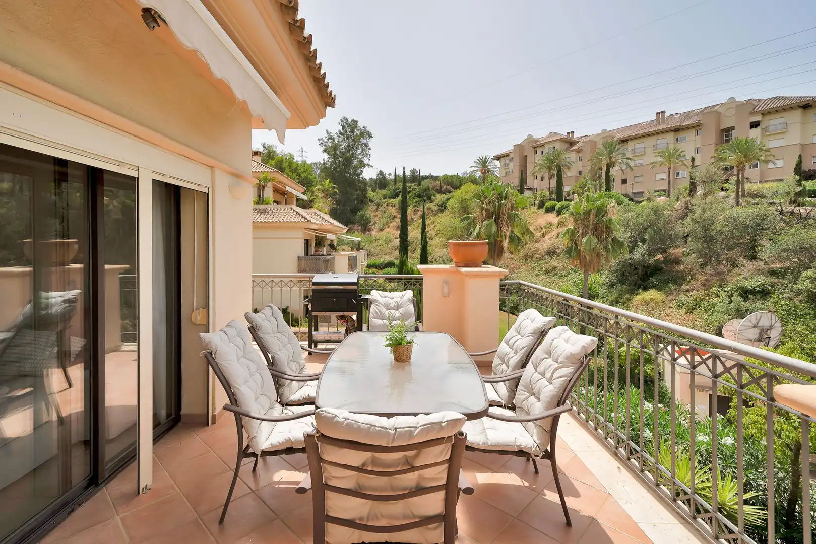 Terrace of Apartments for rent in Marbella  with Air Conditioner, Heating and Private garden