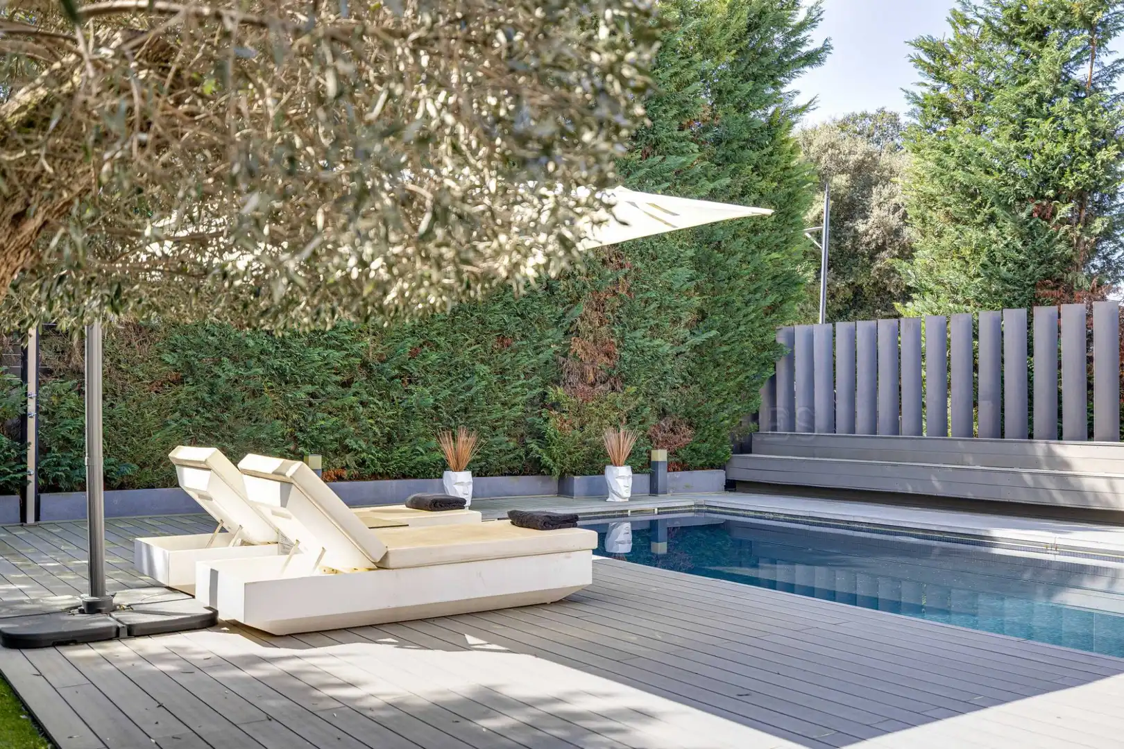 Terrassa de Casa o xalet en venda en Sant Cugat del Vallès amb Aire condicionat, Calefacció i Jardí privat