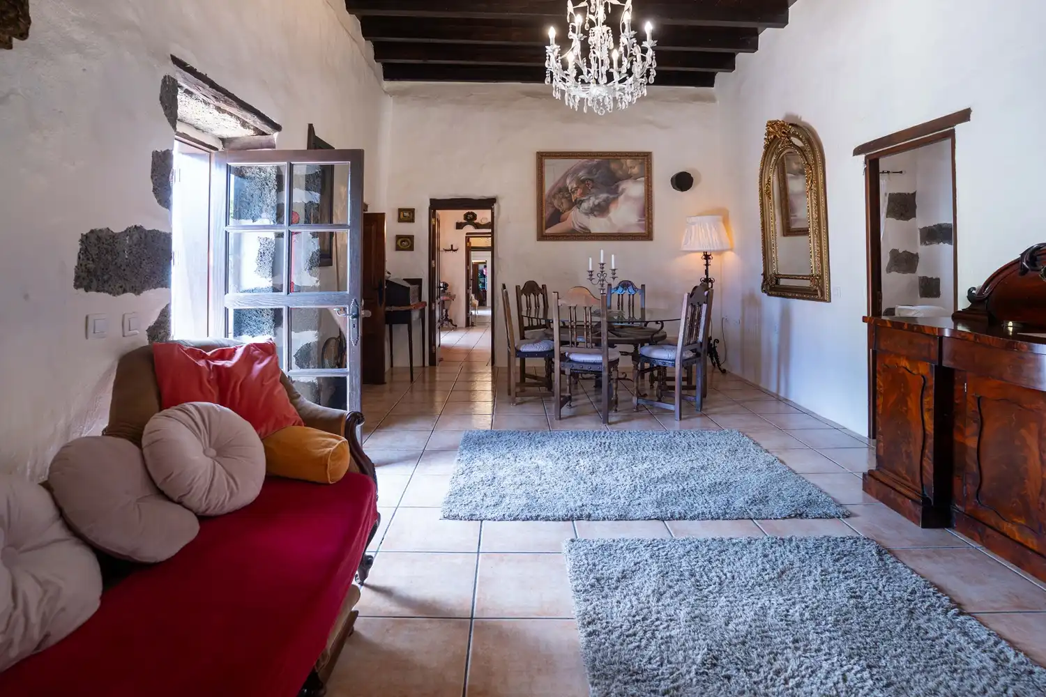 Sala de estar de Casa o chalet en venta en Teguise con Jardín privado, Terraza y Piscina