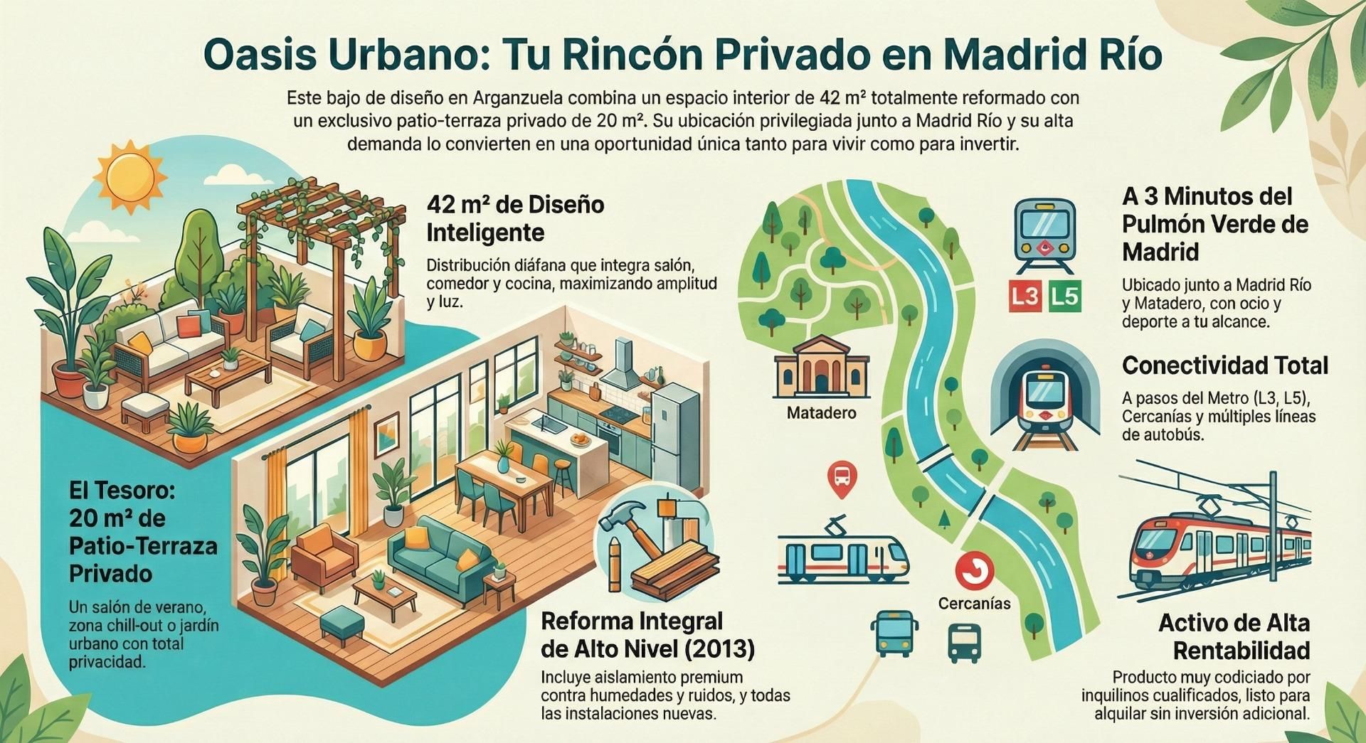 Vista exterior de Planta baja en venta en  Madrid Capital con Aire acondicionado, Calefacción y Terraza