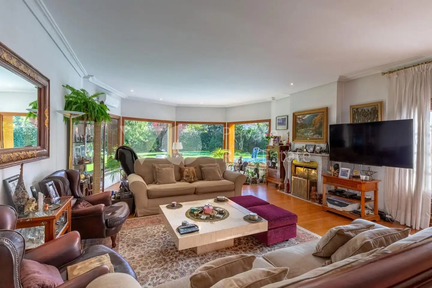 Sala de estar de Casa o chalet en venta en Madrid con Aire acondicionado, Calefacción y Jardín privado