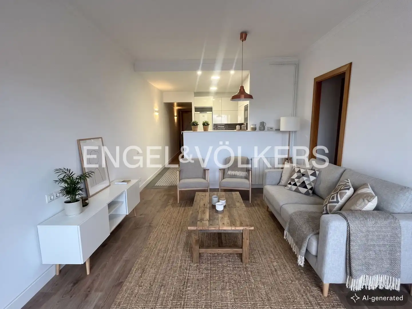 Living room of Flat for sale in Barcelona  with Air Conditioner, Heating and Parquet flooring