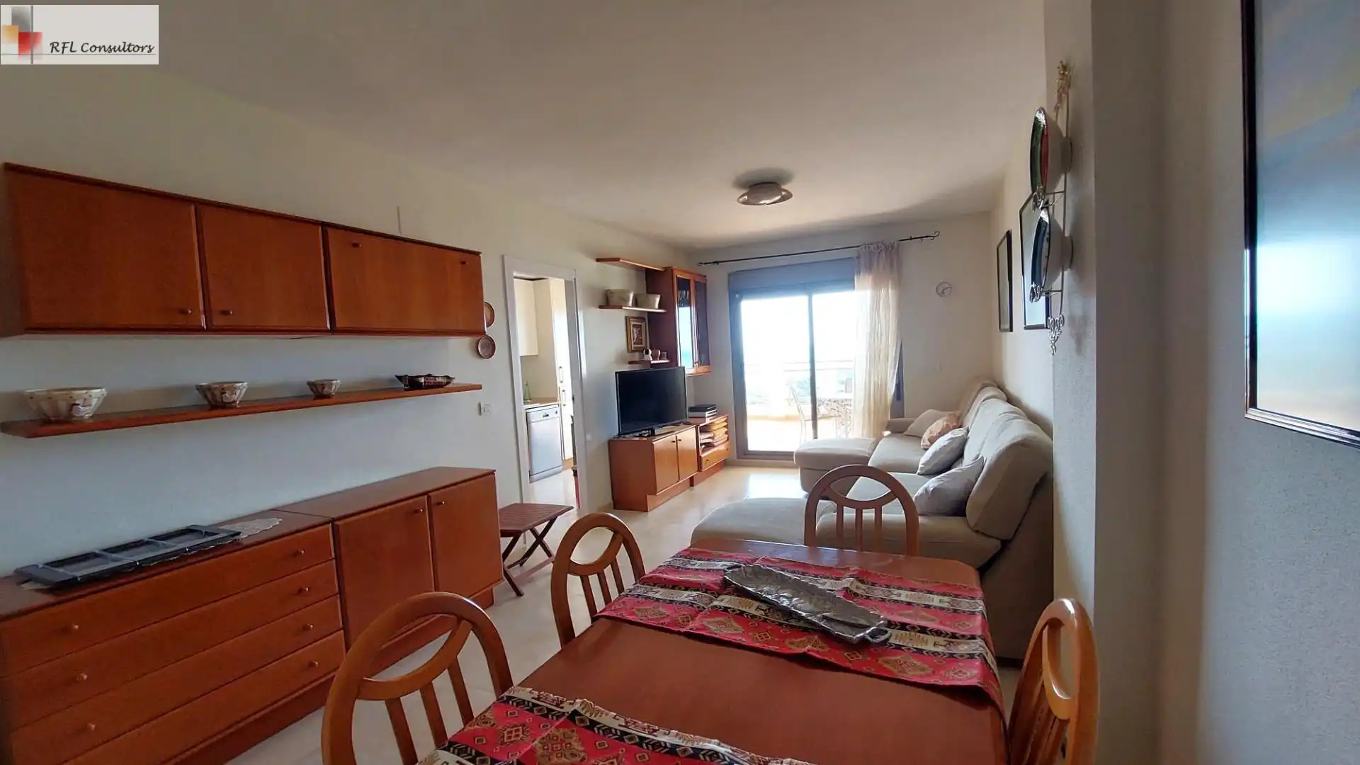 Sala de estar de Apartamento de alquiler en Torreblanca con Jardín privado, Terraza y Amueblado