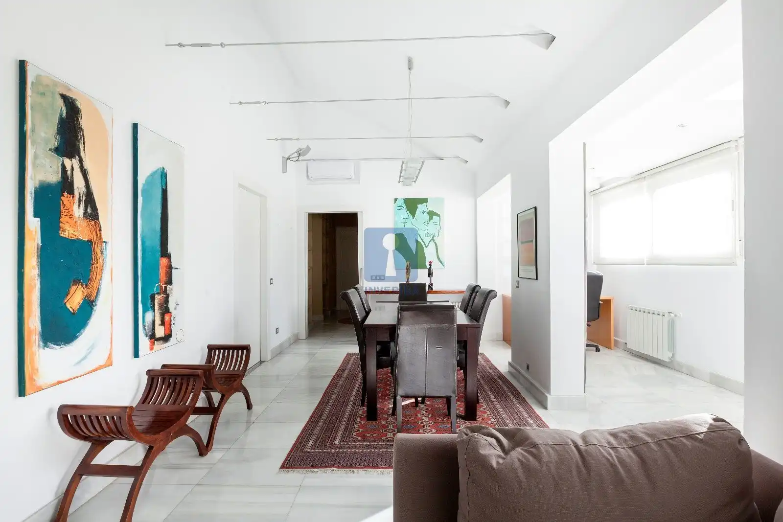 Dining room of Attic for rent in Madrid  with Air Conditioner, Heating and Storage room