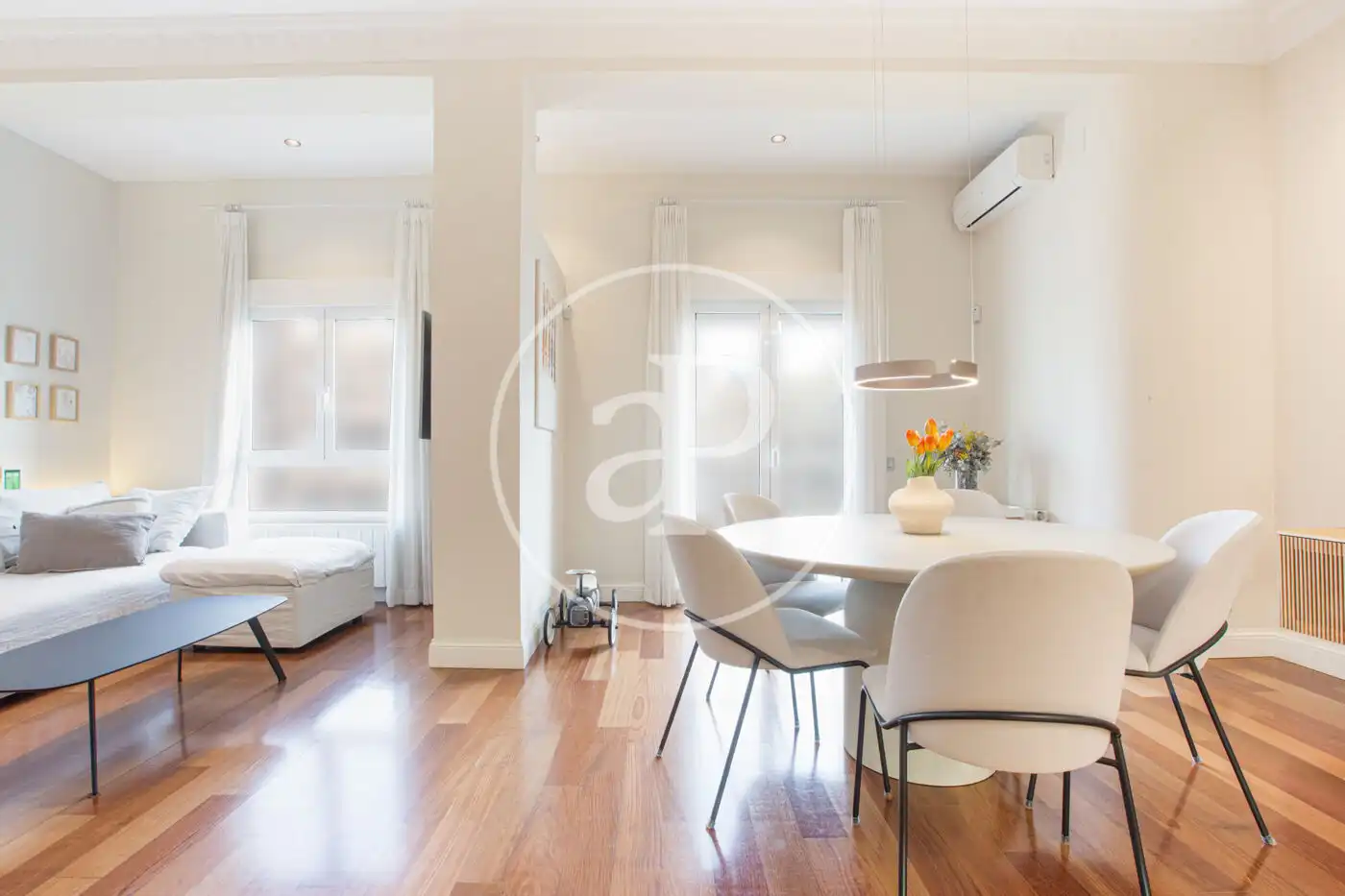 Dining room of Flat for sale in  Valencia Capital  with Air Conditioner, Heating and Balcony