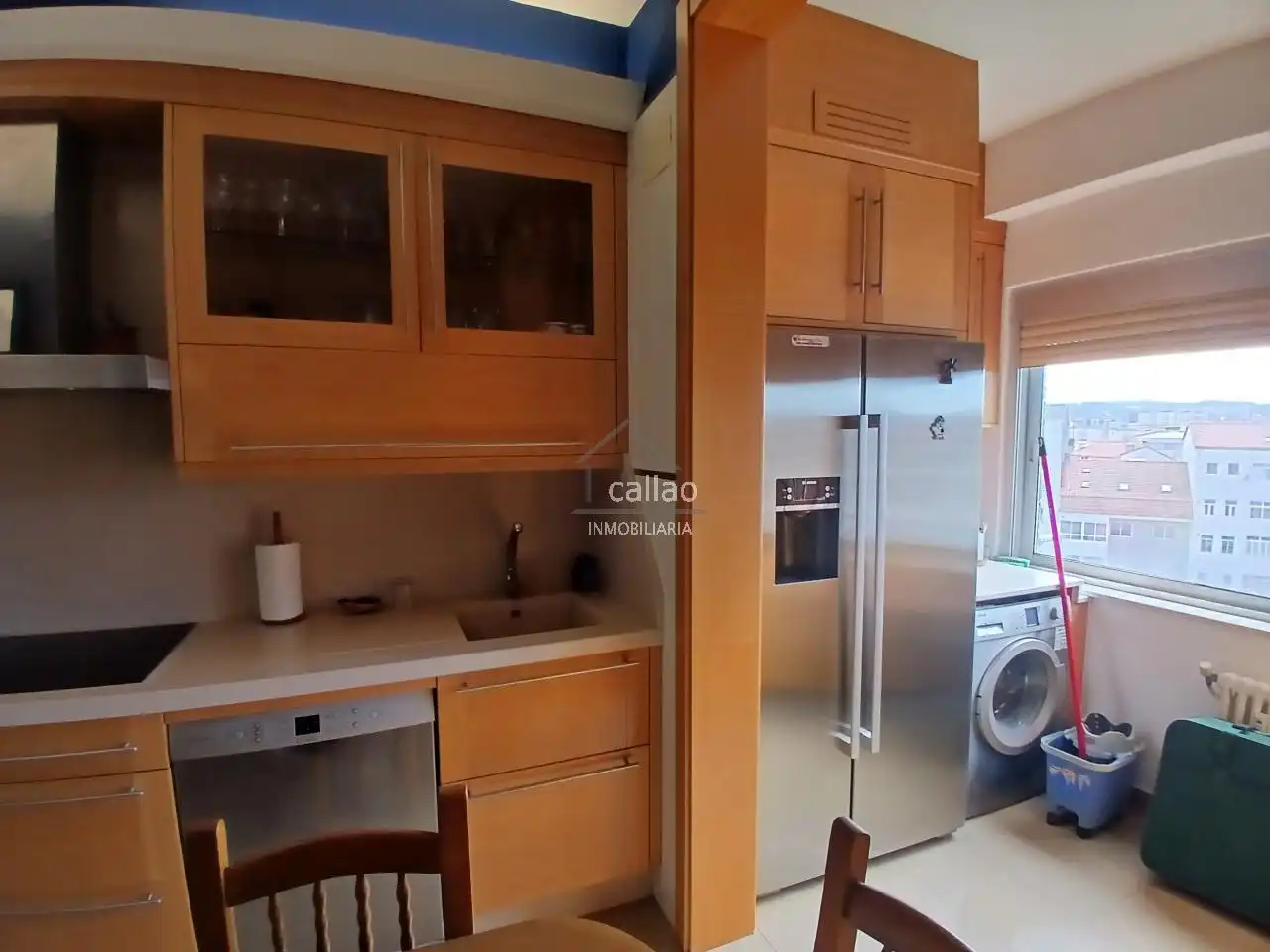 Cocina de Piso de alquiler en Ferrol con Calefacción, Parquet y Trastero