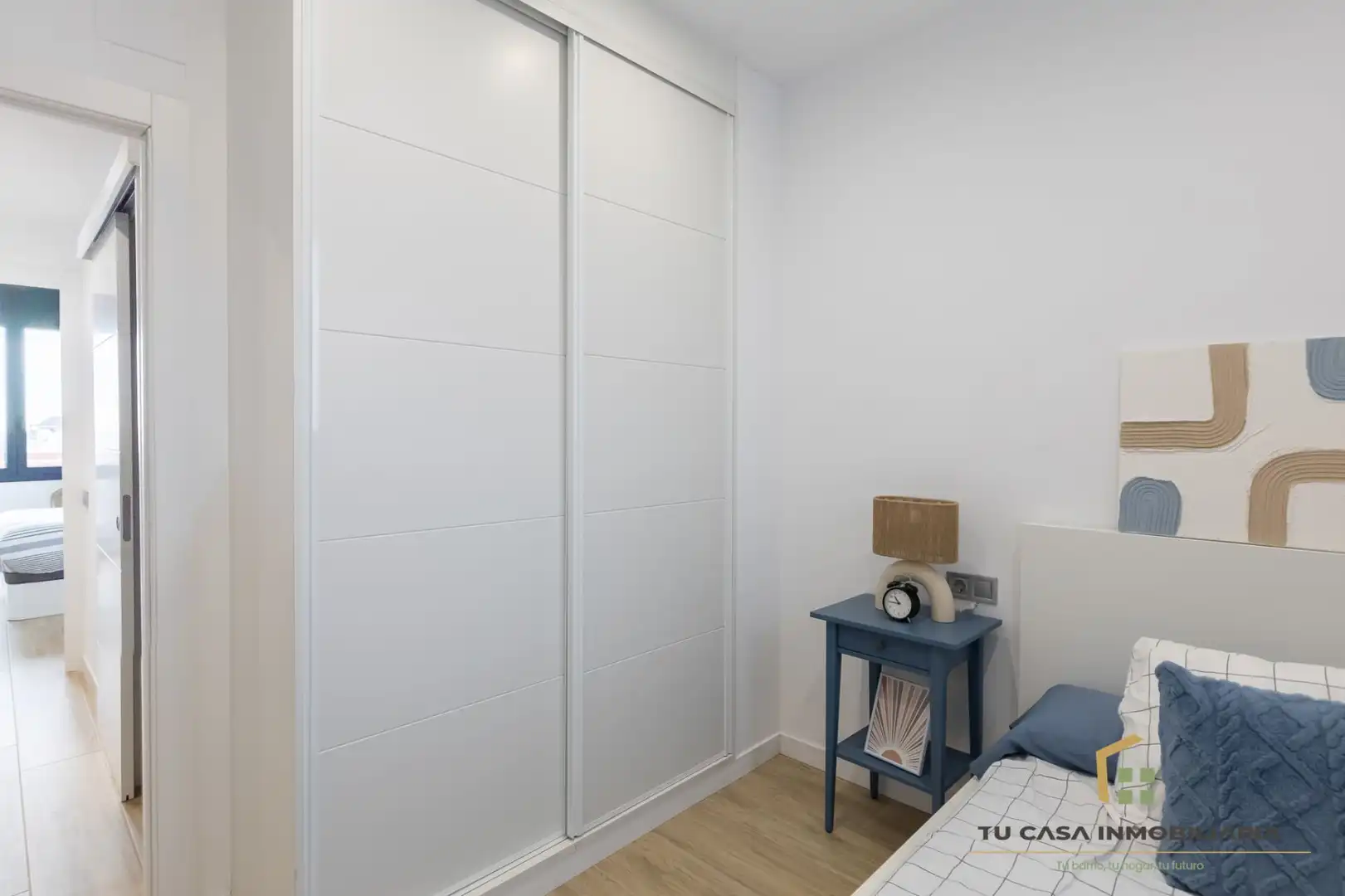 Schlafzimmer von Wohnung zum Verkauf in Badalona mit Klimaanlage und Heizung
