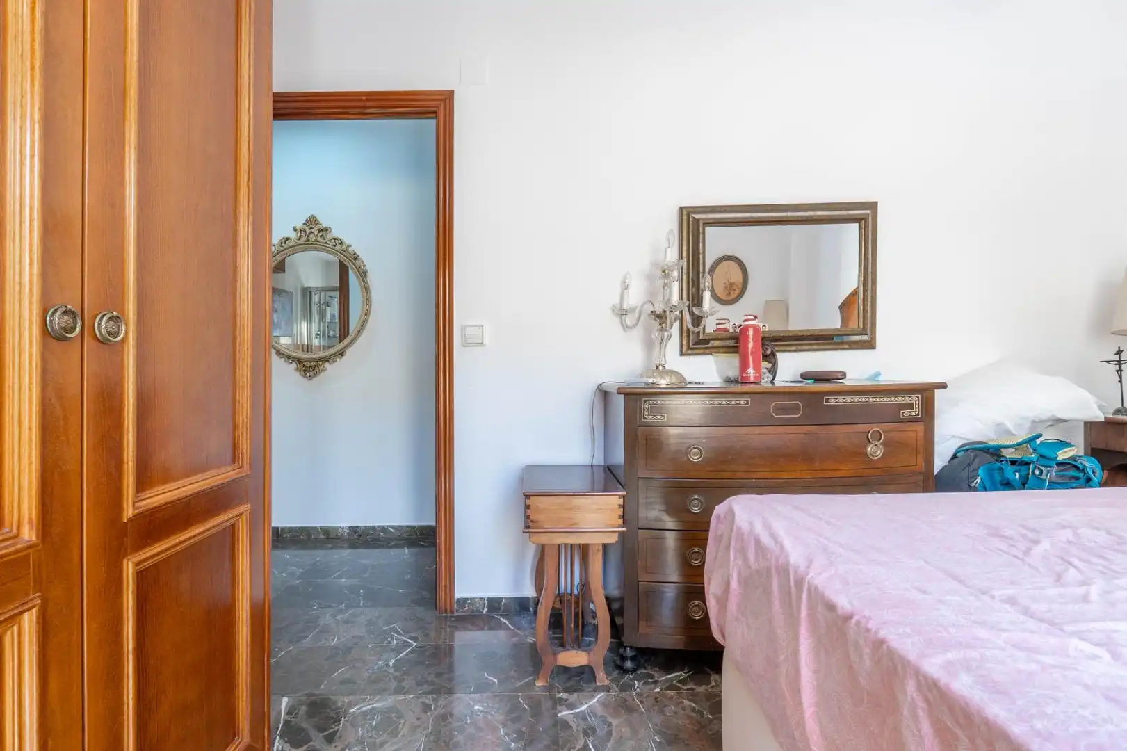 Bedroom of Flat for sale in Granada  with Heating and Furnished