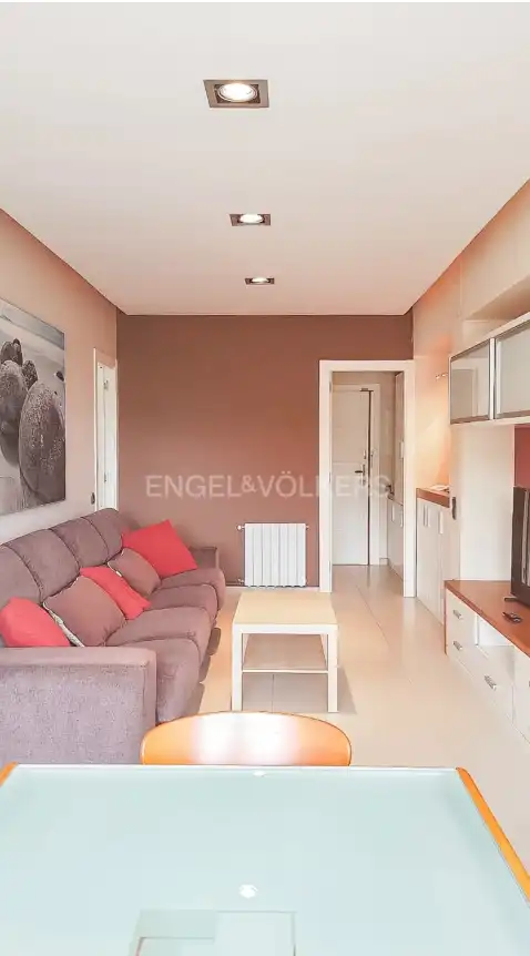 Sala de estar de Ático en venta en Barcelona con Aire acondicionado, Calefacción y Amueblado