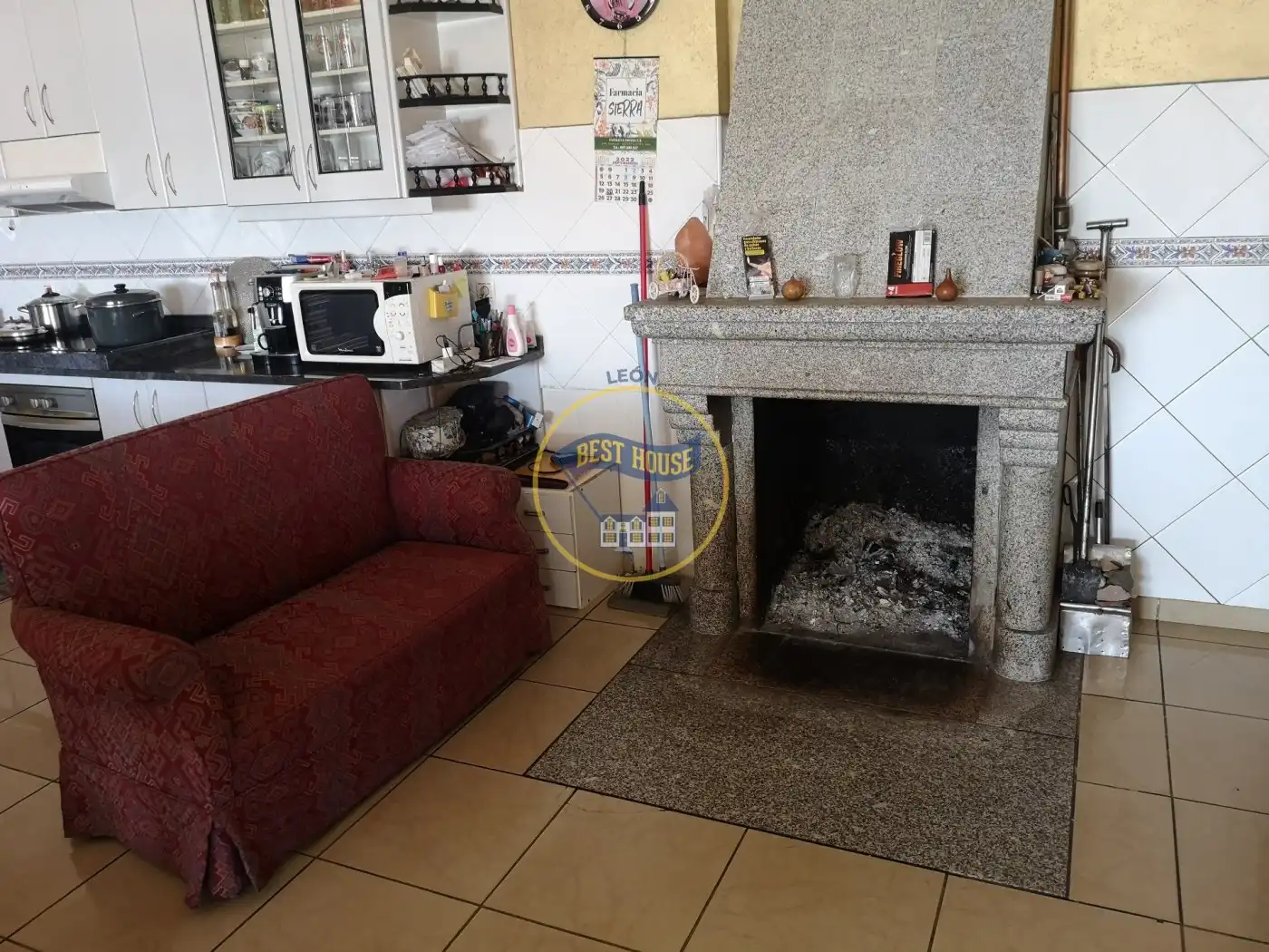 Sala de estar de Finca rústica en venta en León Capital  con Calefacción, Jardín privado y Terraza