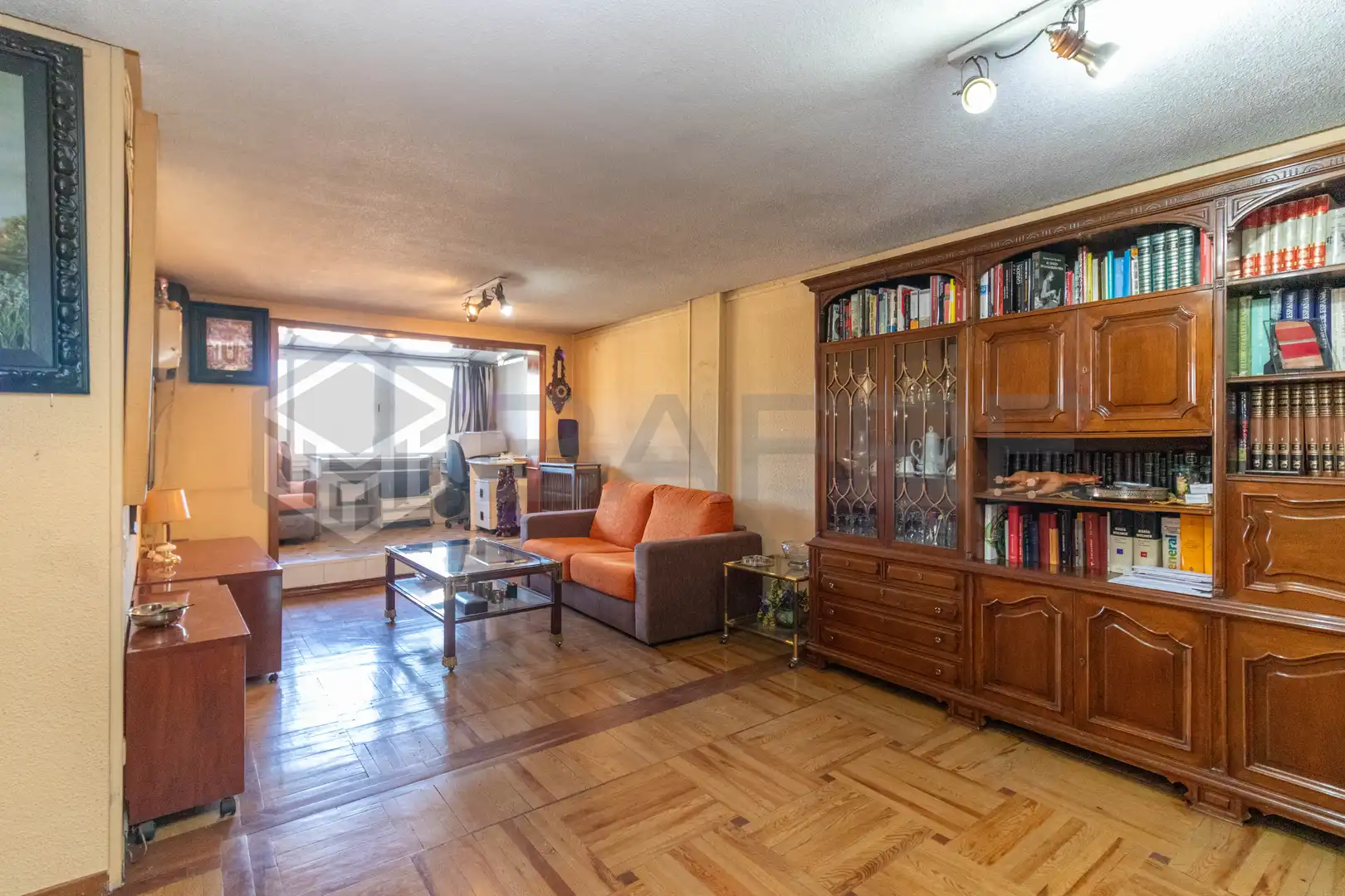 Sala d'estar de Àtic en venda en Madrid amb Aire condicionat, Calefacció i Terrassa