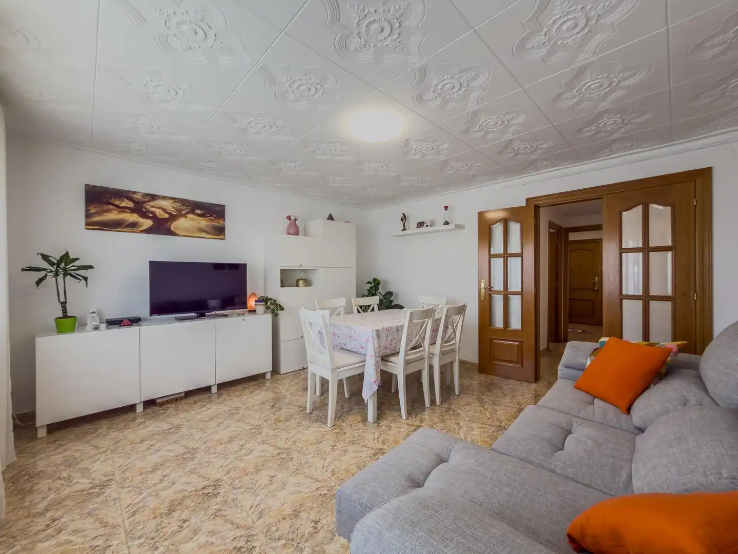 Sala de estar de Piso en venta en Terrassa con Aire acondicionado, Calefacción y Balcón