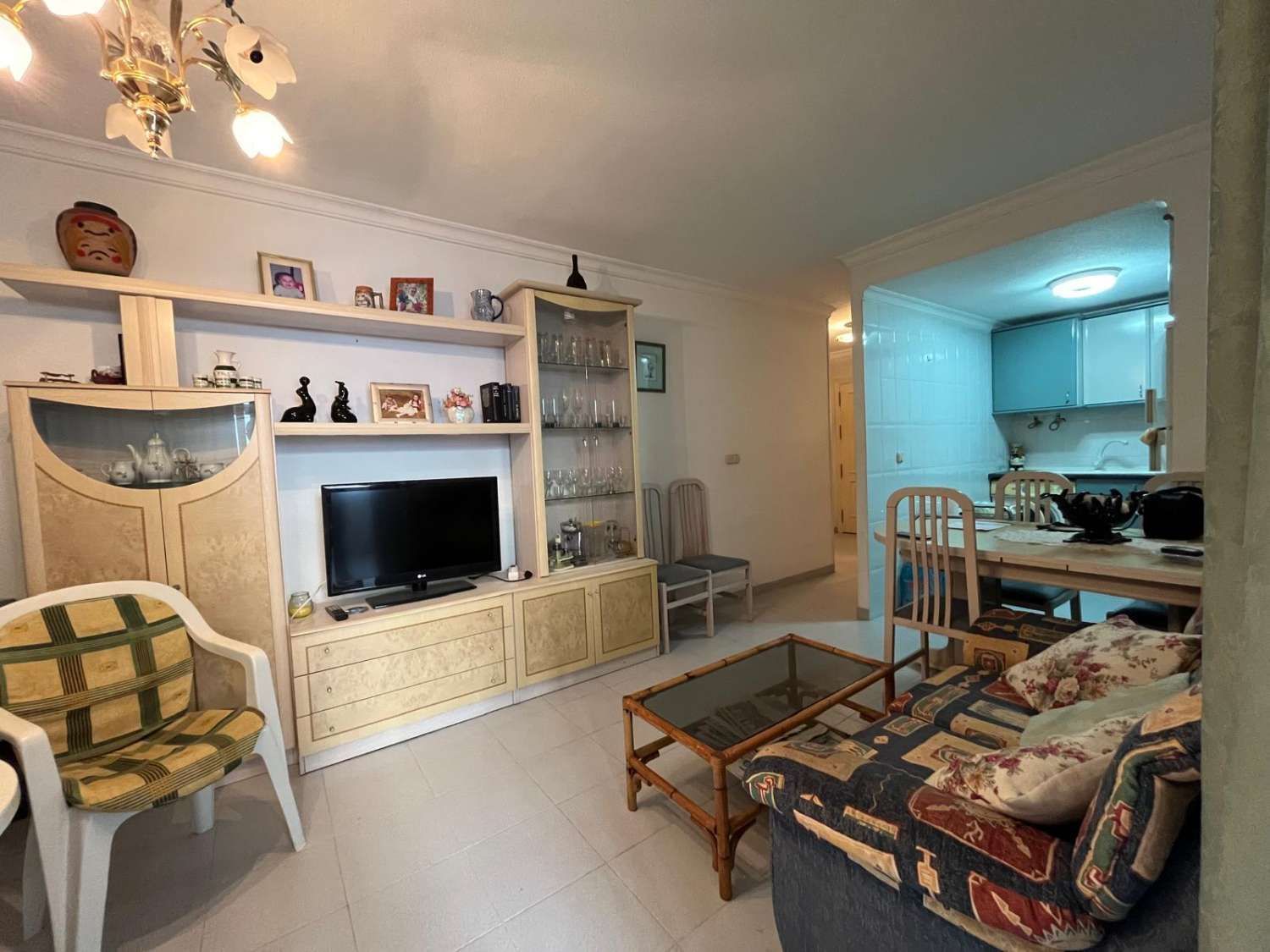 Living room of Flat for sale in Garrucha  with Terrace, Swimming Pool and Furnished