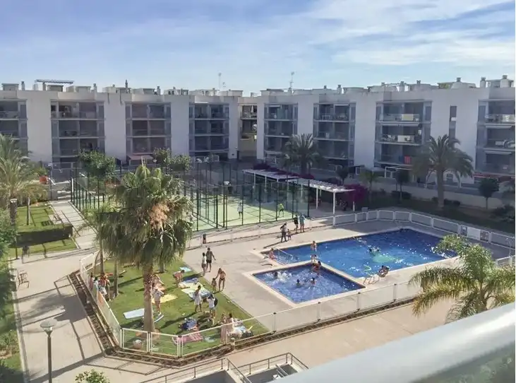Swimming pool of Duplexes for rent in Almenara  with Air Conditioner, Heating and Terrace