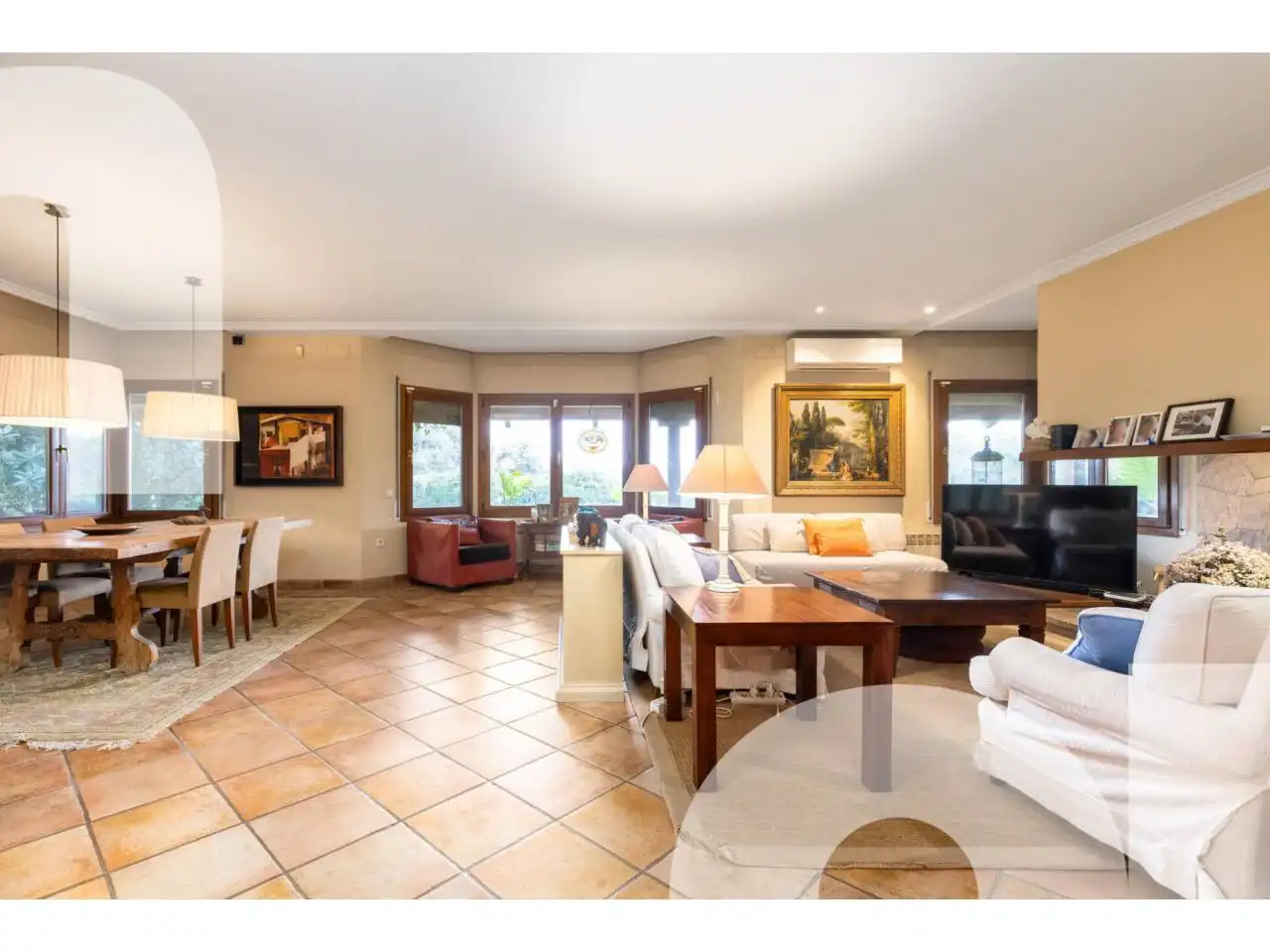 Sala de estar de Casa o chalet de alquiler en Santa Eulàlia de Ronçana con Calefacción, Jardín privado y Terraza