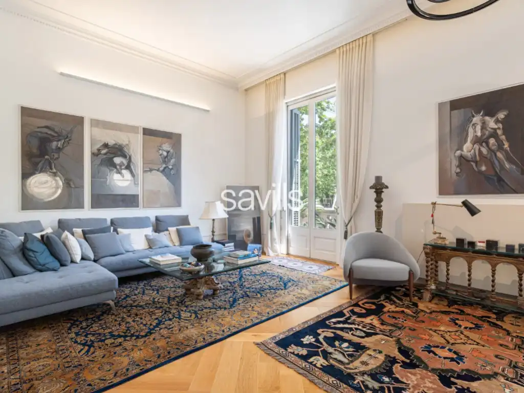 Sala d'estar de Apartament en venda en Barcelona amb Piscina, Moblat i Balcó