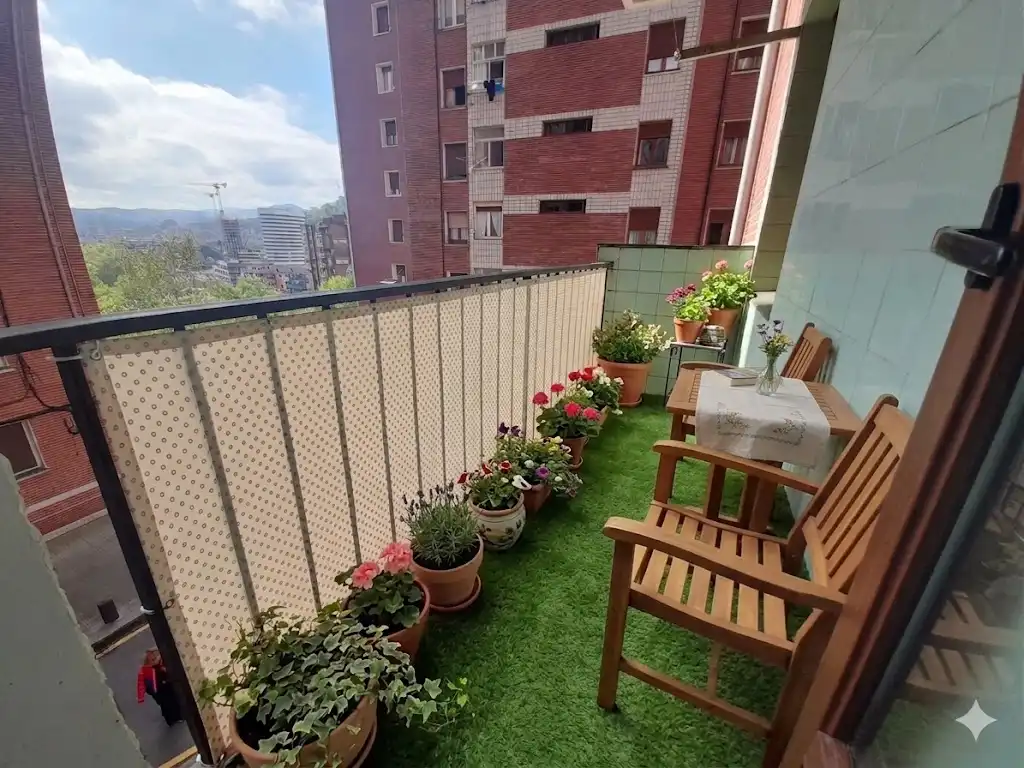 Terrasse von Wohnung zum Verkauf in Bilbao  mit Terrasse, Möbliert und Balkon