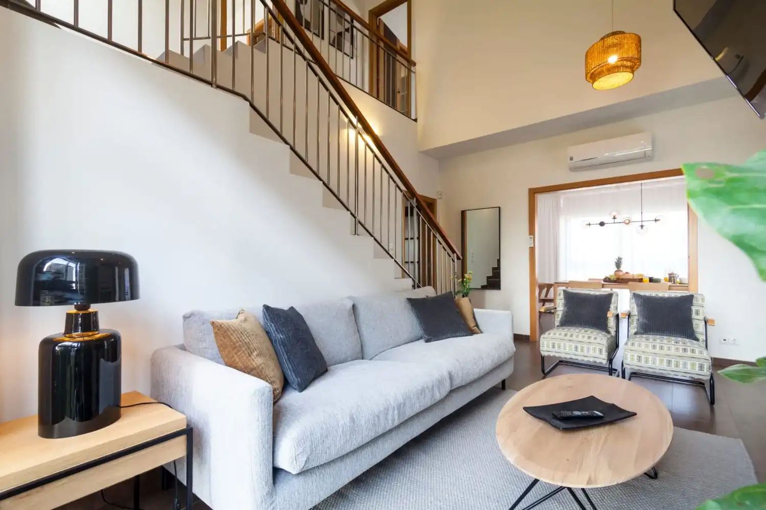 Sala de estar de Casa o chalet de alquiler en Meaño con Aire acondicionado, Calefacción y Jardín privado