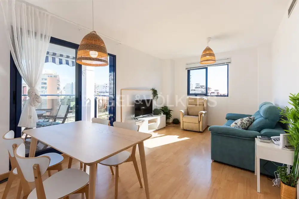 Exterior view of Flat for rent in La Pobla de Farnals  with Air Conditioner, Heating and Private garden