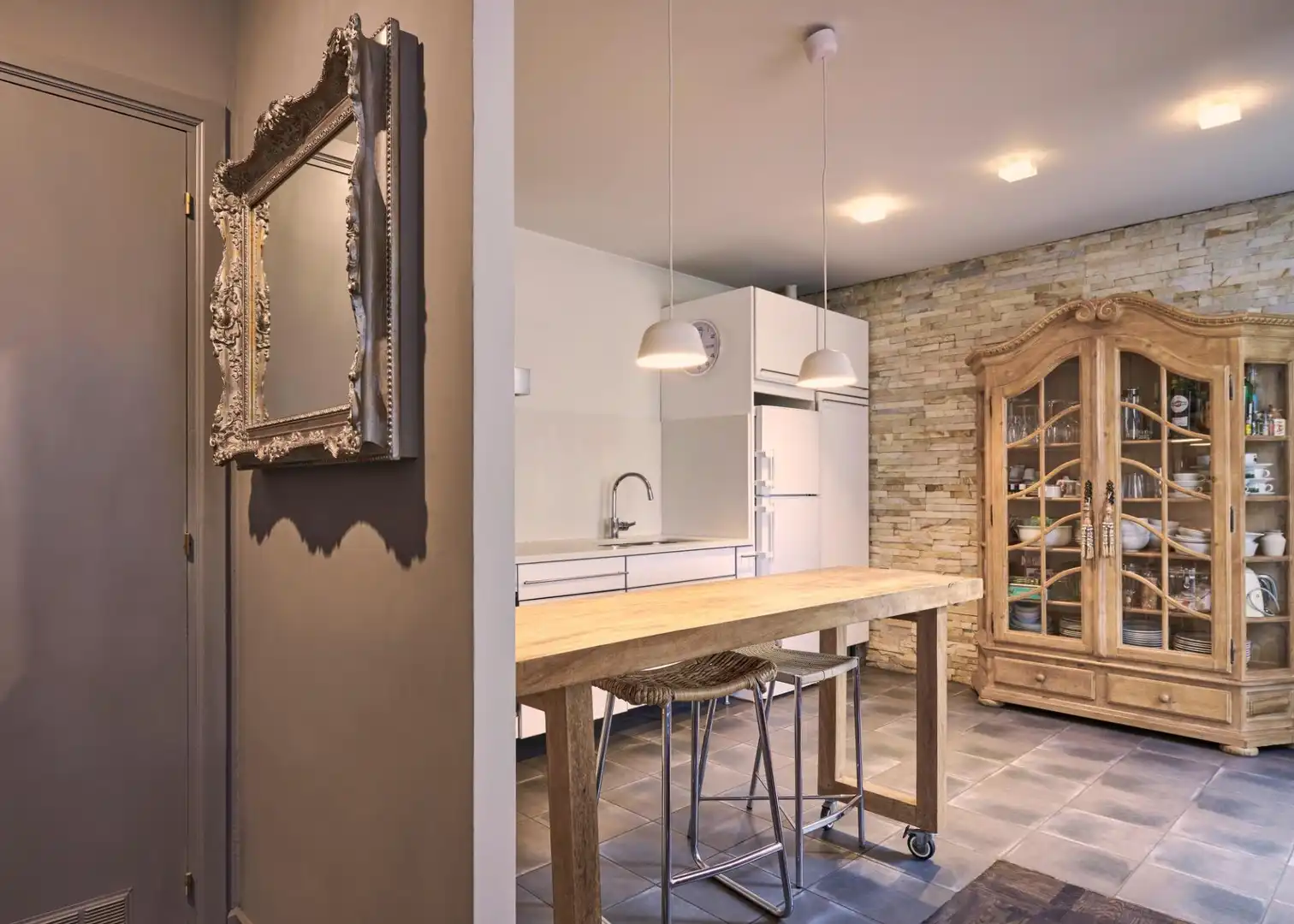 Küche von Einfamilien-Reihenhaus zum Verkauf in Donostia - San Sebastián  mit Heizung, Privatgarten und Terrasse