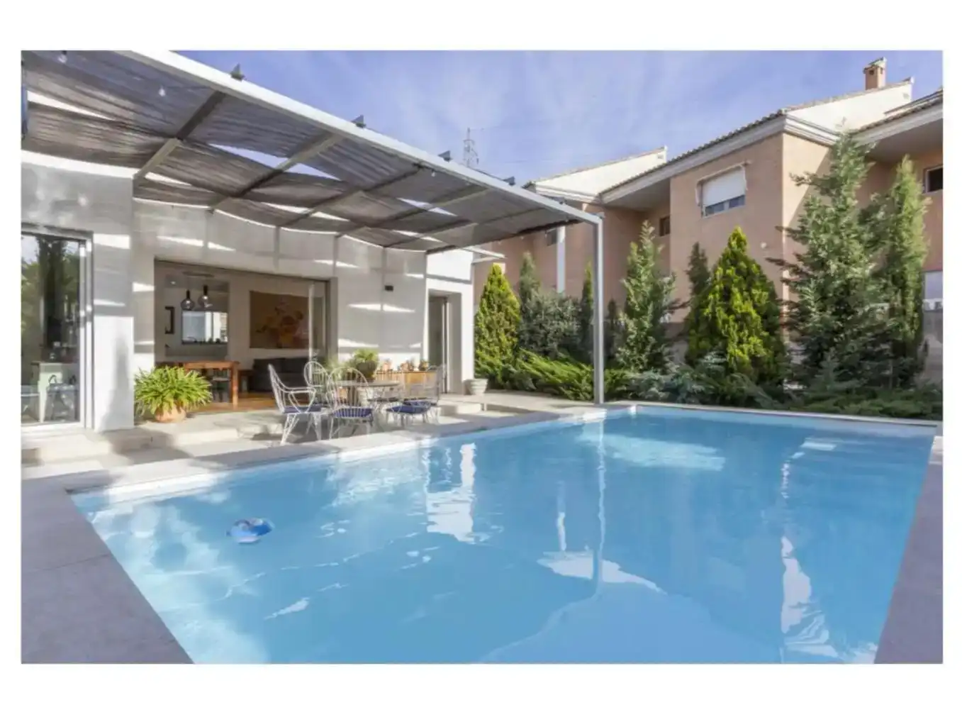 Swimming pool of Flat for sale in Moncada  with Air Conditioner, Private garden and Parquet flooring