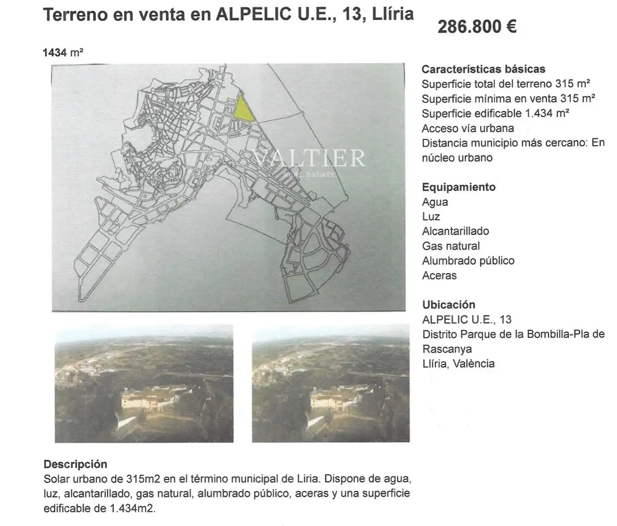 Vista exterior de Residencial en venda en Llíria