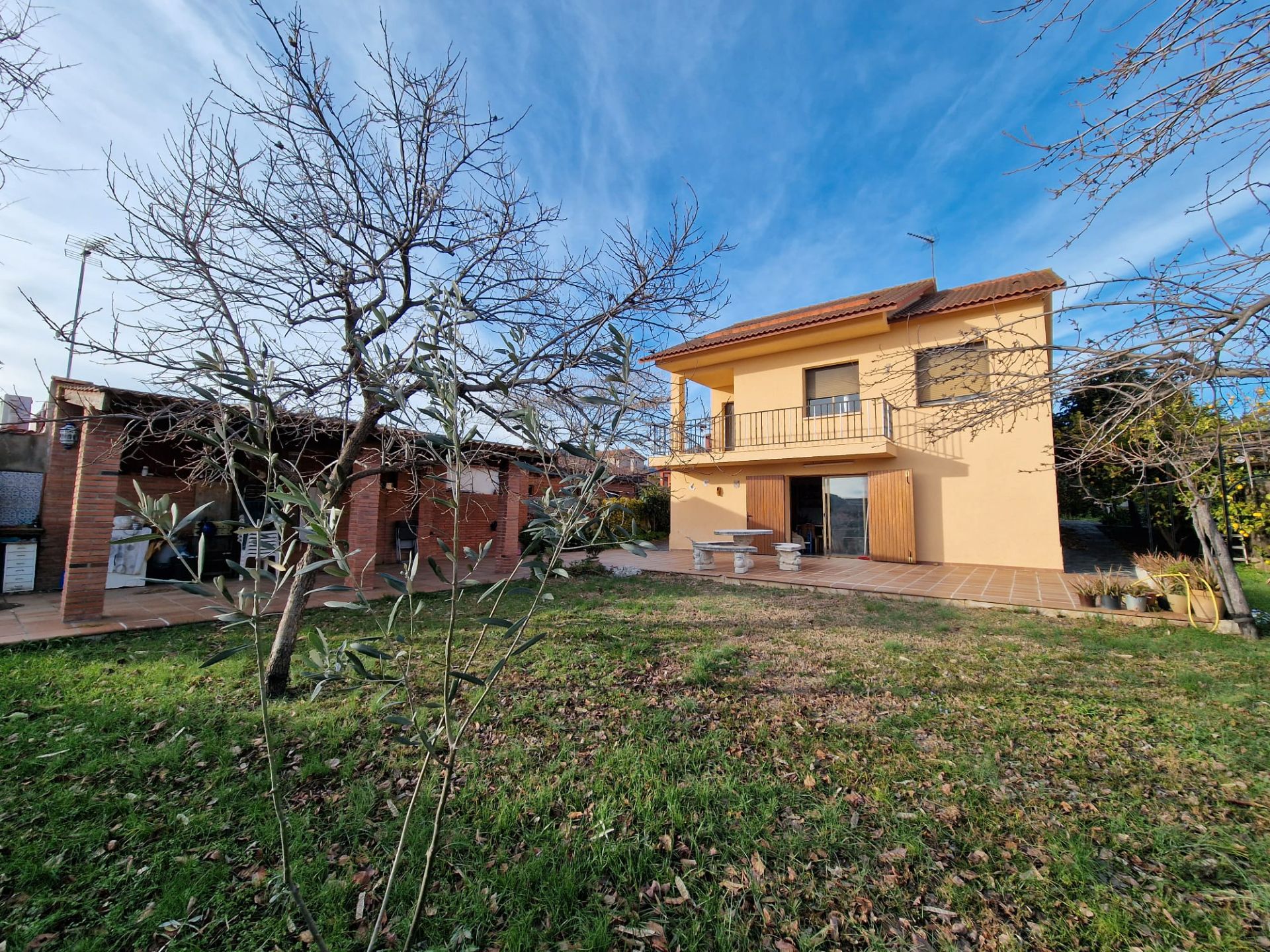 Exterior view of Houses for sale in Cànoves I Samalús  with Heating, Private garden and Terrace