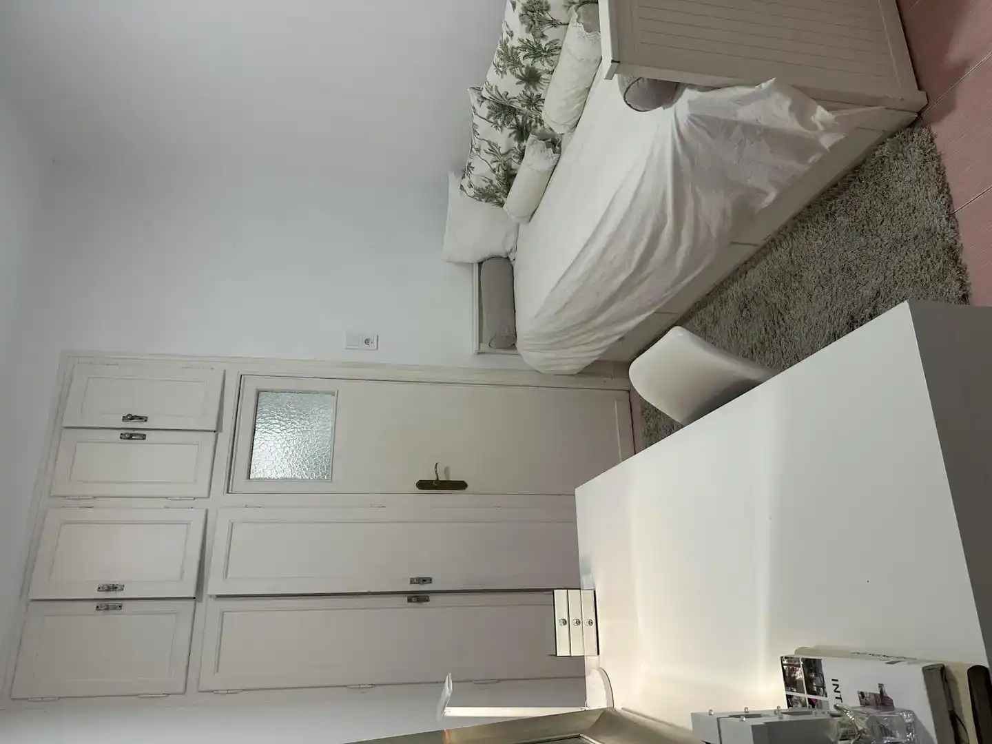 Schlafzimmer von Wohnung zur Miete in  Madrid Capital mit Klimaanlage