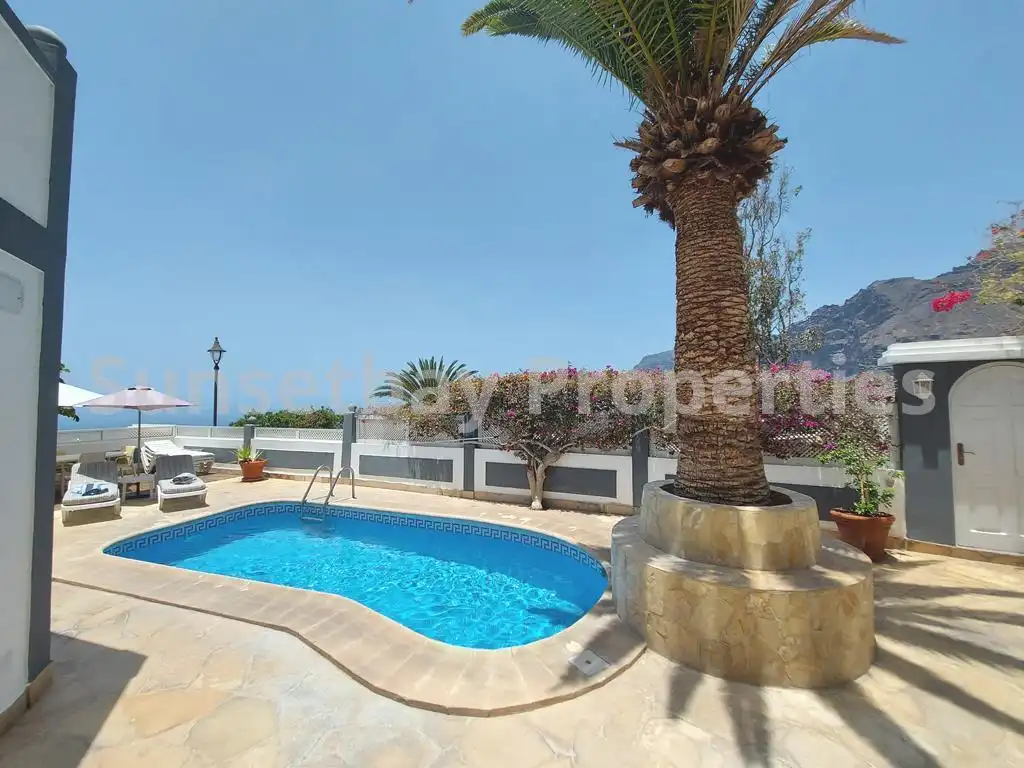 Exterior view of Houses for sale in Santiago del Teide  with Air Conditioner, Private garden and Terrace