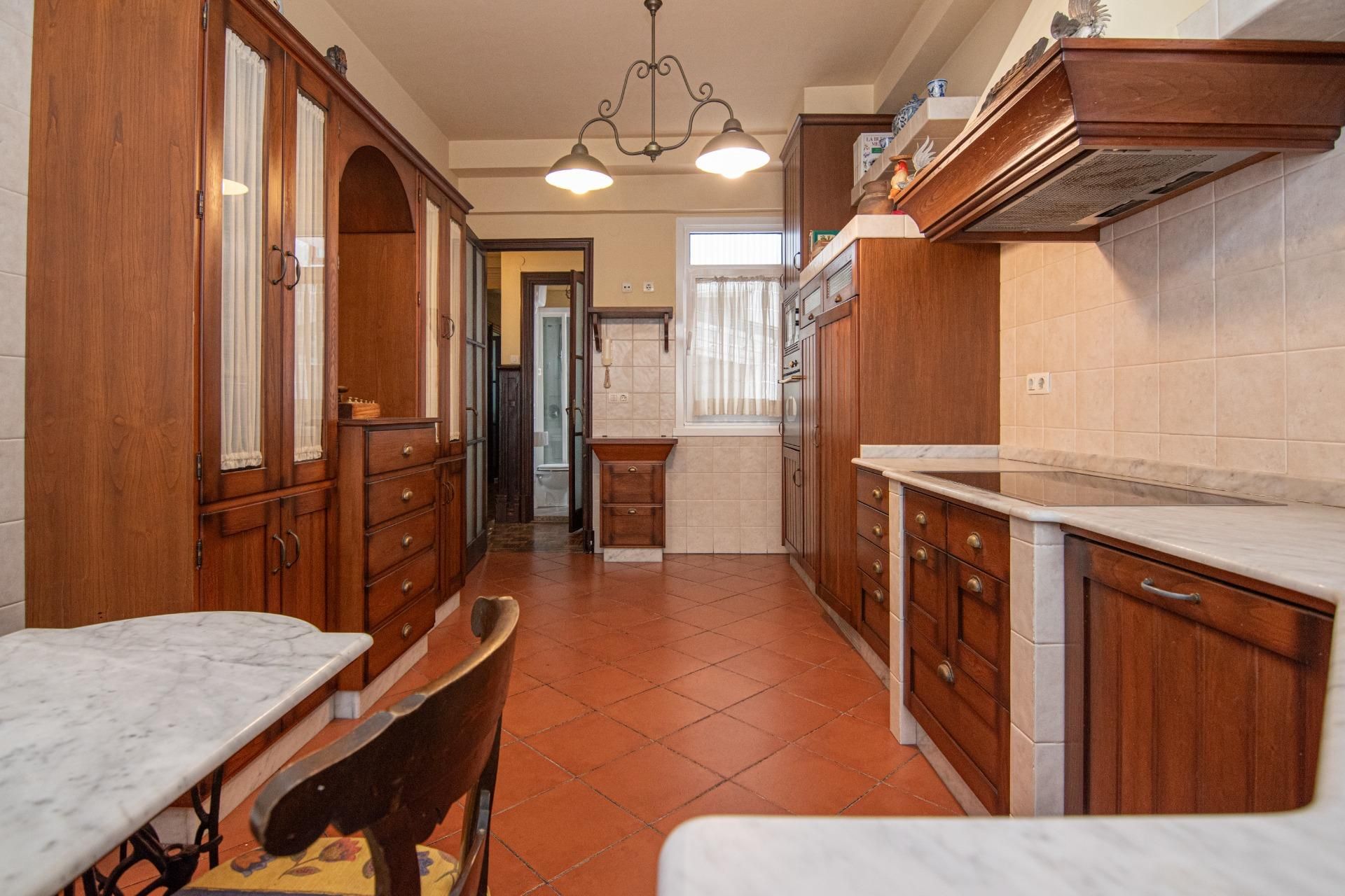 Kitchen of Flat for sale in A Coruña Capital   with Heating and Parquet flooring